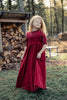 Mini Nod Velour Wine/Pink Jumper with Collared Top