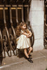 Coco Blanc Jaquard Gold Dress