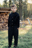 Mini Nod Velour Boys Black Sweater