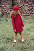 Mini Nod Girl's Red Coat  + Hat