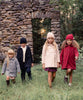 Mini Nod Girl's Black Rounded Collar Coat  + Hat