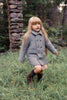 Mini Nod Uni Charcoal Pointed Collar Coat  + Hat