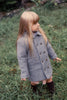 Mini Nod Uni Charcoal Pointed Collar Coat  + Hat