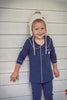 Coco Blanc Collared Navy Pajamas *PREORDER*