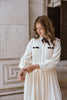 Coco Blanc Pleated Cream Dress