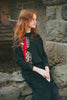 Urban Edge Corduroy Paneled Black Skirt