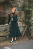 Urban Edge Corduroy Paneled Black Skirt
