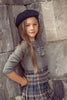 Coco Blanc Ruffle Bib Grey Sweater *PREORDER*