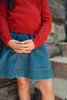 Cottier Chunky Knit Crimson Top