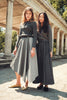 Soir Claudia Wrap Grey Midi Skirt