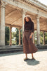 Soir Nora Midi Cocoa Skirt