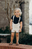 Sweet Threads Noah Navy Blue Sweater with Romper Set