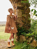 Petitte Amalie Scattered Applique Cord Caramel Dress.