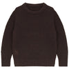 Calla Lili Boy Knit Round Neck Brown Sweater.