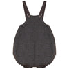 Calla Lili Baby Boy Tweed Grey/Brown Romper.