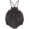 Calla Lili Baby Girl Tweed Grey/Brown Romper