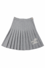 Cottier Selena Pleated Grey Skirt.