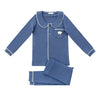 Coco Blanc Collared Navy Pajamas *PREORDER*
