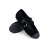 Camille Kids Estella Suede + Leather Black Shoes