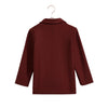 Retrokid Emerson Ribbed Knit Burgundy Cardigan.