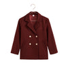 Retrokid Emerson Ribbed Knit Burgundy Cardigan.