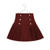 Retrokid Emerson Pleat Burgundy Skirt.