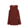Retrokid Emerson Sleeveless Burgundy Dress.