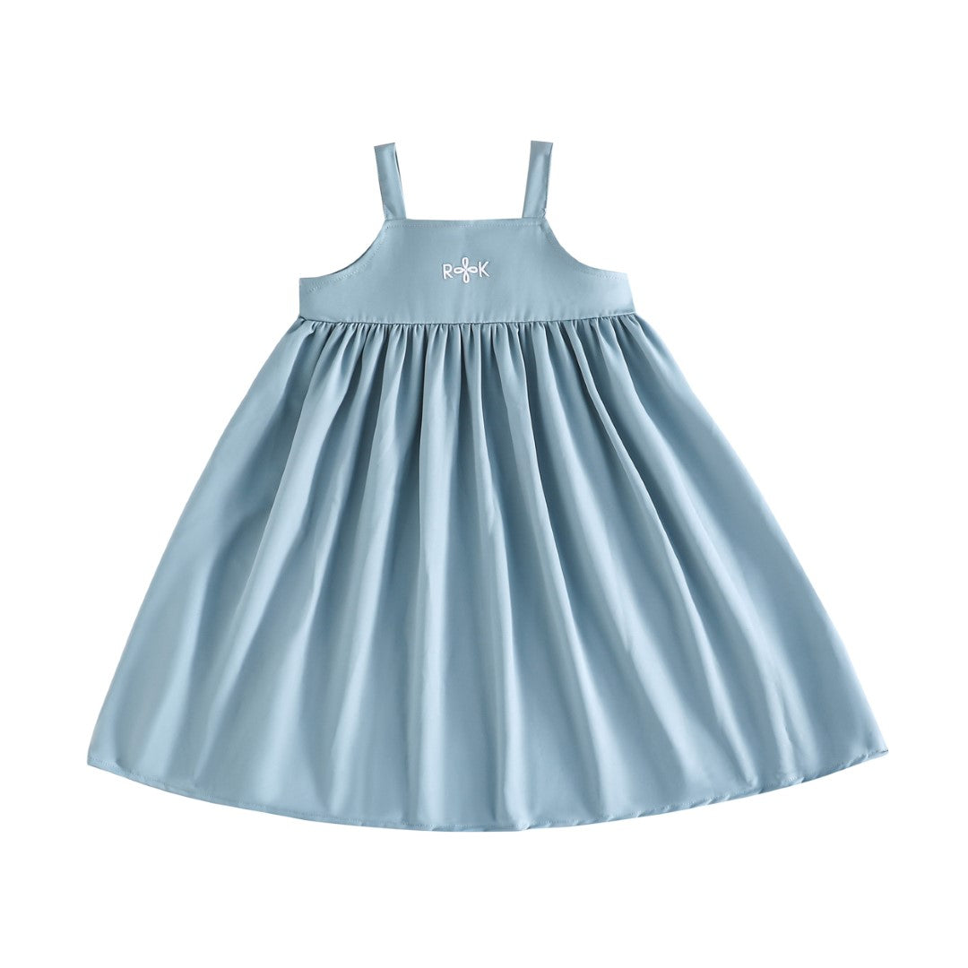 Retro Kid Emery Short Jumper Dress - Light Blue 5-6Y Retro Kid Emery Short Jumper Dress - Light Blue 5-6Y