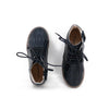 Camille Kids Emily Leather Black Fringes Booties