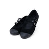Camille Kids Estella Suede + Leather Black Shoes
