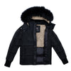 Ellabee Boys Gabriel Beige-Accent Black-Racoon Fur Coat