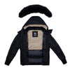 Ellabee Boys Gabriel Beige-Accent Black-Racoon Fur Coat