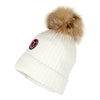 Ellabee Ribbed Fox Beanie White