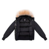 Ellabee Layla Canvas Pom-Pom Black Gold Fox Bomber