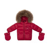 Ellabee Bella Enfant Fur Down Raspberry Raccoon Jacket