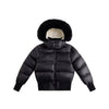 Ellabee Fashions Fur Accent Lining Black/White Bomber.