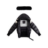 Ellabee Fashions Fur Accent Lining Black/White Bomber.