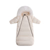Ellabee Fashions Down Fur Off White Snowsuit.