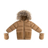 Ellabee Fashions Bella Enfant Fur Down Cappucino/Corduroy Jacket