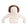 Ellabee Fashions Bella Enfant Fur Down Cappucino/Corduroy/Beige Lining Jacket.