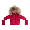 Ellabee Fashions Bella Enfant Fur Down Rasberry/Pink Lining Jacket.
