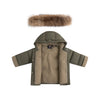 Ellabee Fashions Lyane Enfant Fur Down  Forest Green Jacket.