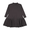 Farren and Me Low Waisted Mockneck Washed Black Dress