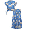 Gem Printed Royal Blue Set