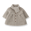 One More In The Family Girly Beige Coat with Scarf