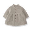 One More In The Family Girly Beige Coat with Scarf