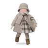 One More In The Family Girly Beige Coat with Scarf