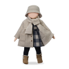 One More In The Family Girly Beige Coat with Scarf