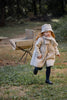 One More In The Family Girly Beige Coat with Scarf