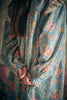 Louise Misha Blue Rosa Damascena Dress Arinola Printed Organic Cotton Crepe